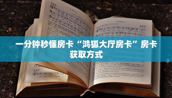 一分钟秒懂房卡“神皇(老)大厅怎么开房卡”房卡获取方式