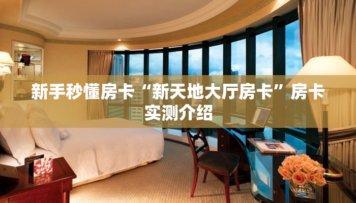 新手秒懂房卡“新天地大厅房卡”房卡实测介绍 新手秒懂房卡“新天地大厅房卡”房卡实测介绍