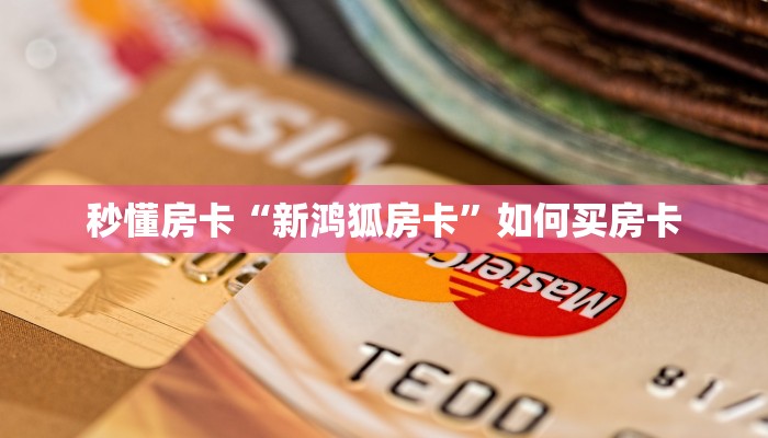 秒懂房卡“新鸿狐房卡”如何买房卡 秒懂房卡“新鸿狐房卡”如何买房卡