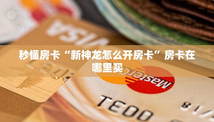 秒懂房卡“新神龙怎么开房卡”房卡在哪里买 秒懂房卡“新神龙怎么开房卡”房卡在哪里买