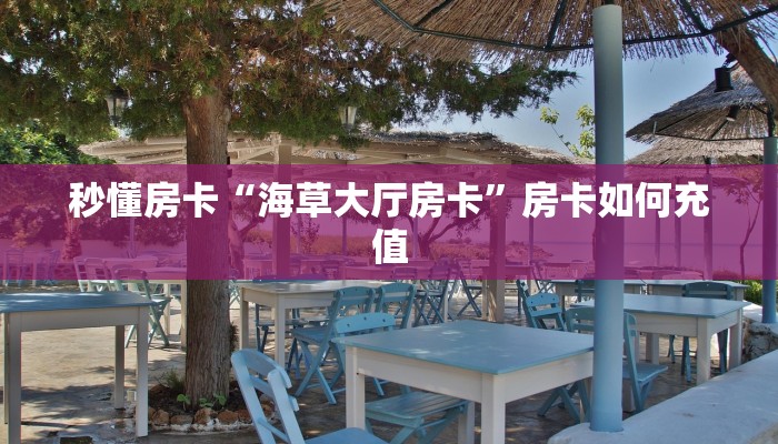 秒懂房卡“海草大厅房卡”房卡如何充值