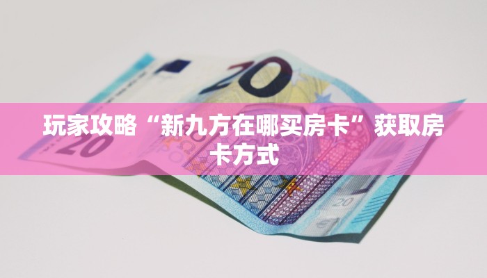 玩家攻略“新九方在哪买房卡”获取房卡方式