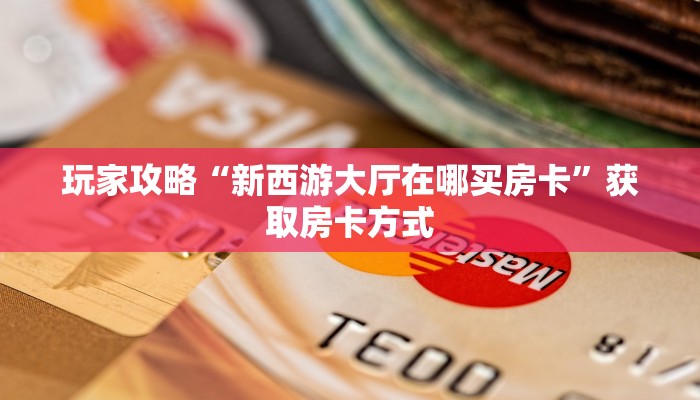 玩家攻略“新西游大厅在哪买房卡”获取房卡方式 玩家攻略“新西游大厅在哪买房卡”获取房卡方式